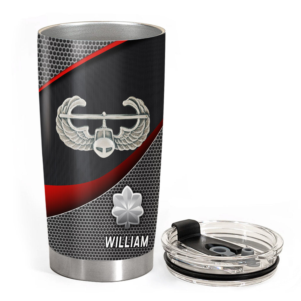 Personalized Veteran Tumbler Division Badges Military Gifts for Dad And Grandpa Veterans Available All Military Branch K1702 MT2