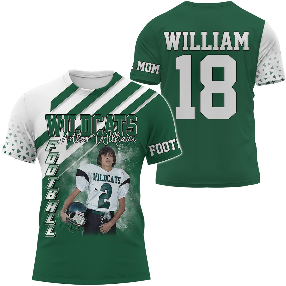 Personalized All Over Print Shirt Custom Photo Name Number Player Gift For Football Football Lovers K1702