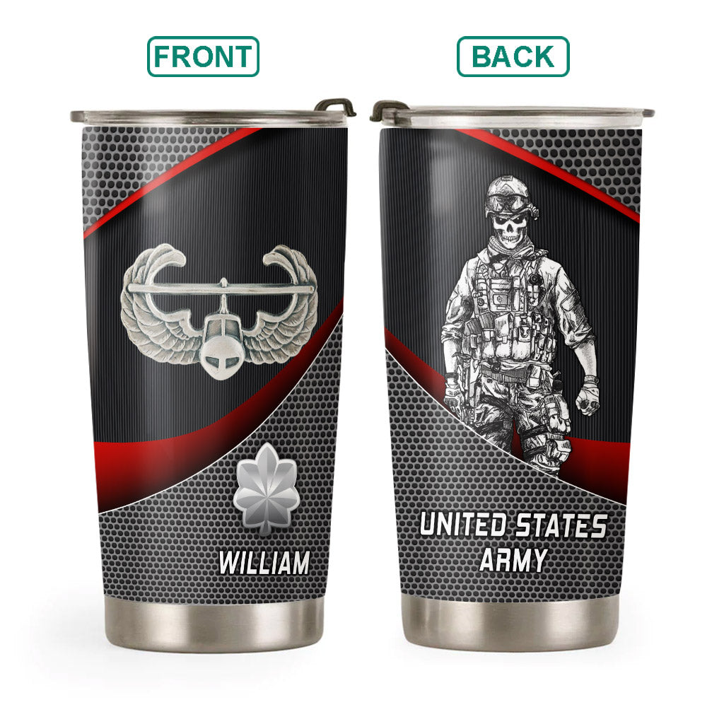 Personalized Veteran Tumbler Division Badges Military Gifts for Dad And Grandpa Veterans Available All Military Branch K1702 MT2
