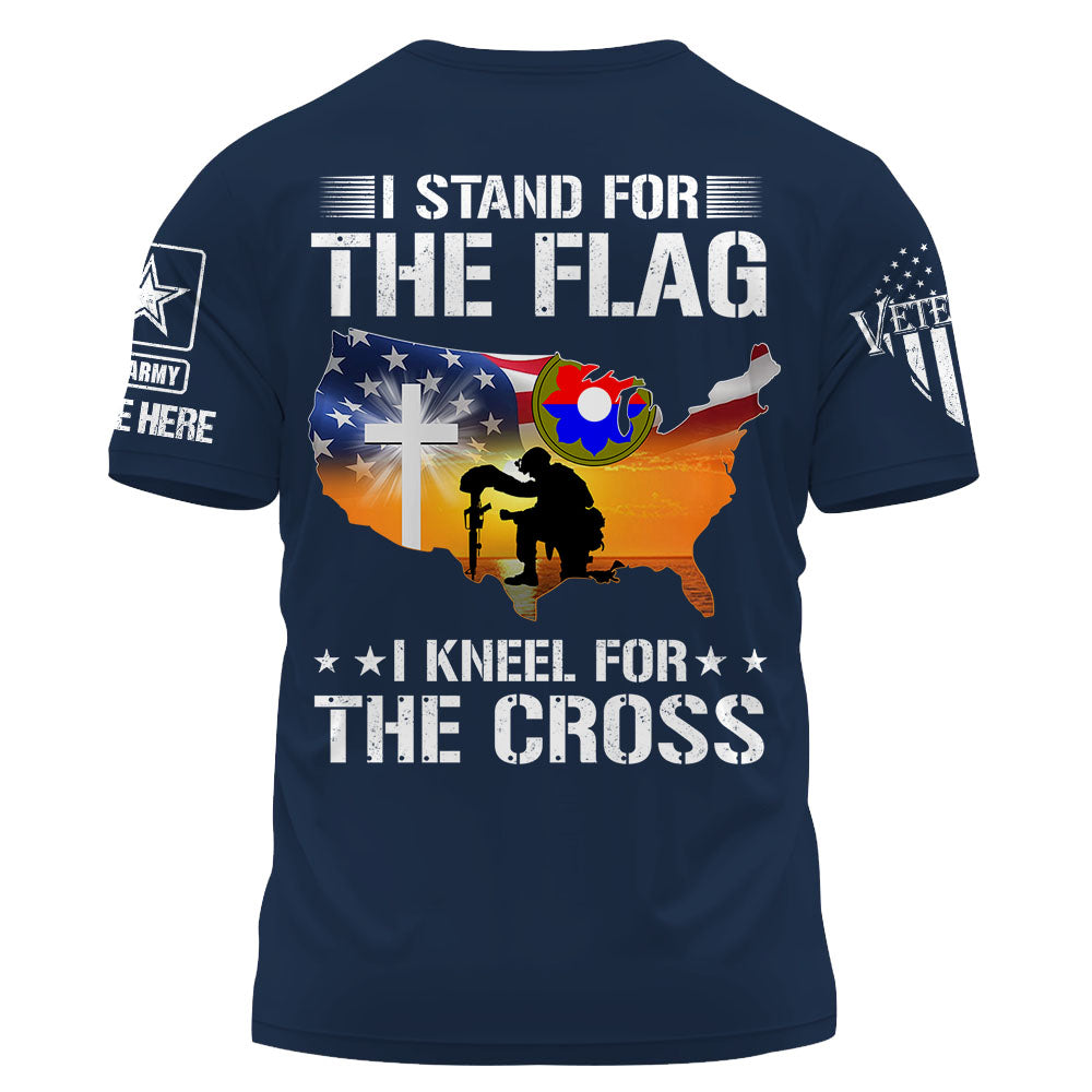 Personalized Shirt I Stand For The Flag I Kneel For The Cross Gift For Veterans K1702