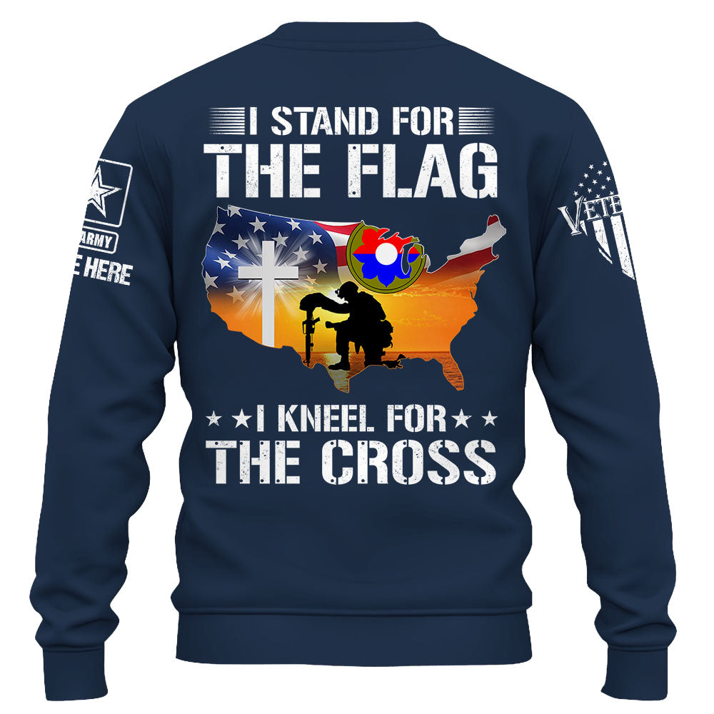 Personalized Shirt I Stand For The Flag I Kneel For The Cross Gift For Veterans K1702