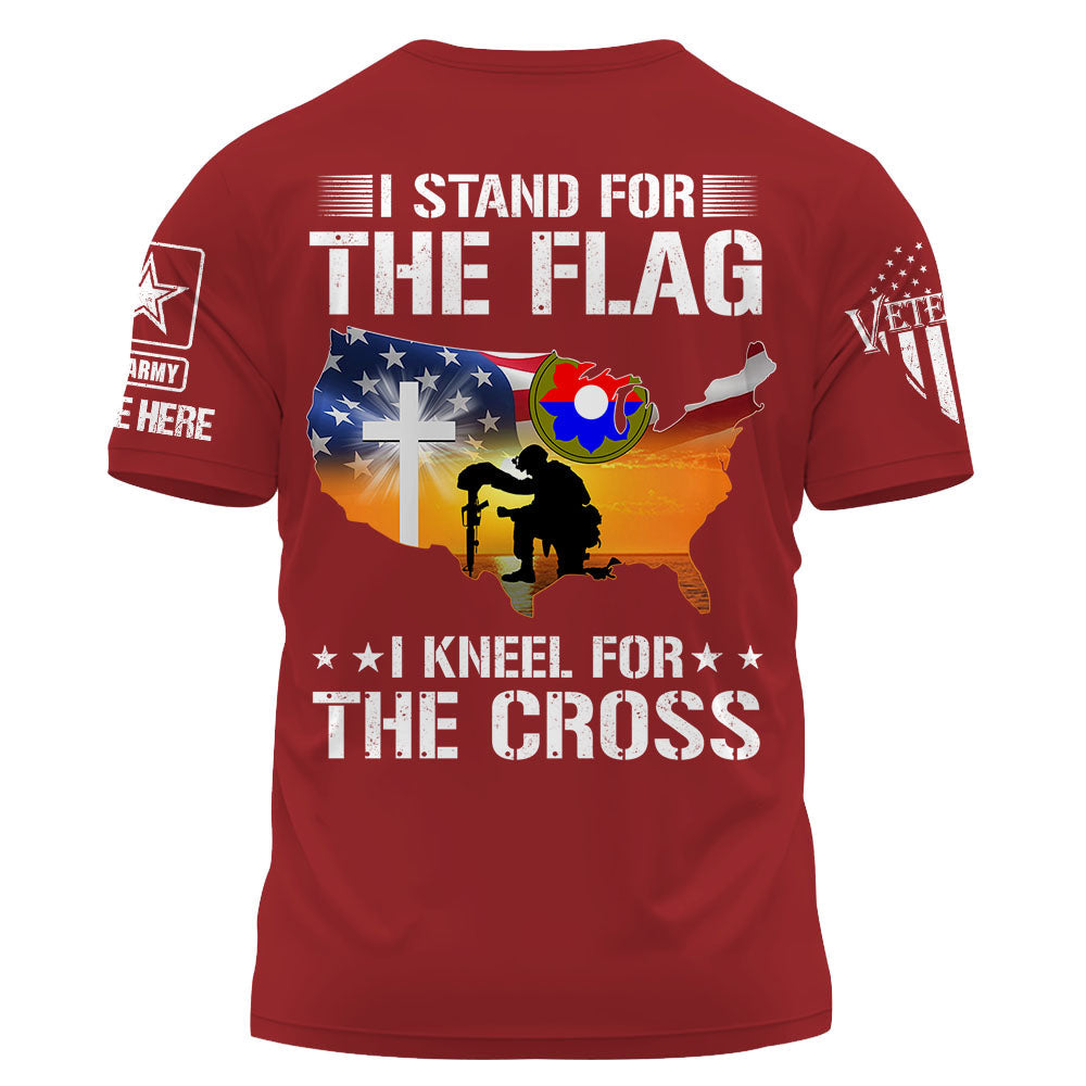 Personalized Shirt I Stand For The Flag I Kneel For The Cross Gift For Veterans K1702