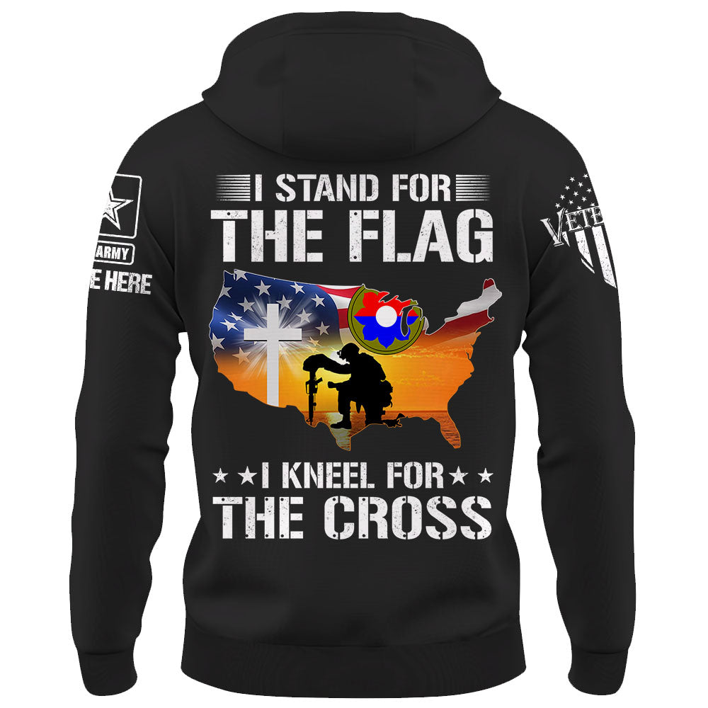 Personalized Shirt I Stand For The Flag I Kneel For The Cross Gift For Veterans K1702