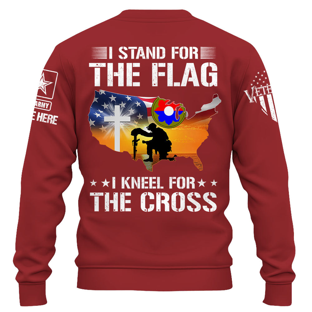 Personalized Shirt I Stand For The Flag I Kneel For The Cross Gift For Veterans K1702
