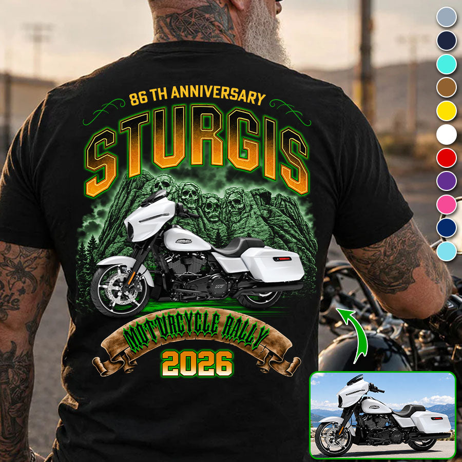 Celebrate 86th Anniversary - 2026 Sturgis Motorcycle Rally Black Hills Gold - Personalized Upload Vehicle Photo For Biker Vrs 2 A2110 Pt99