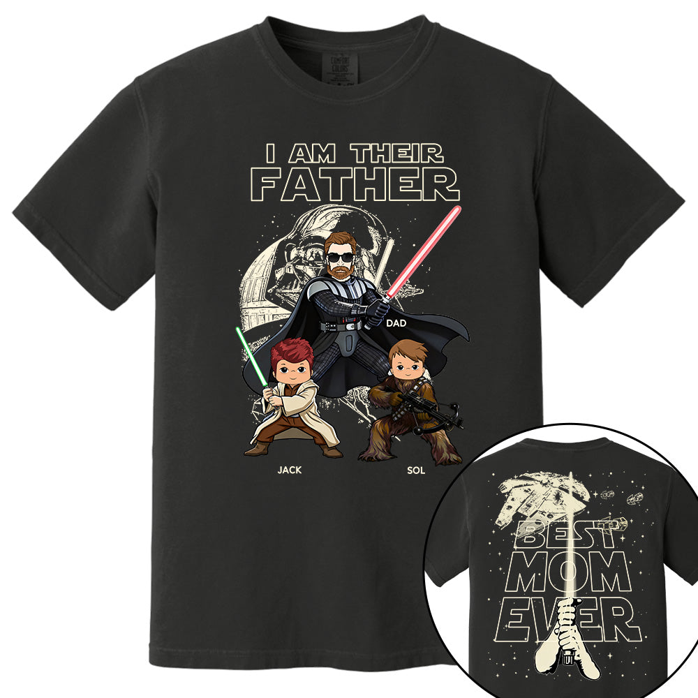 I Am Their Father Best Dad Ever -  Personalized Shirt Gift For Dad - Father's Day 2026 NA04 TH23