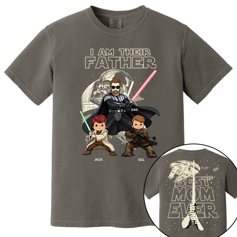 I Am Their Father Best Dad Ever -  Personalized Shirt Gift For Dad - Father's Day 2026 NA04 TH23