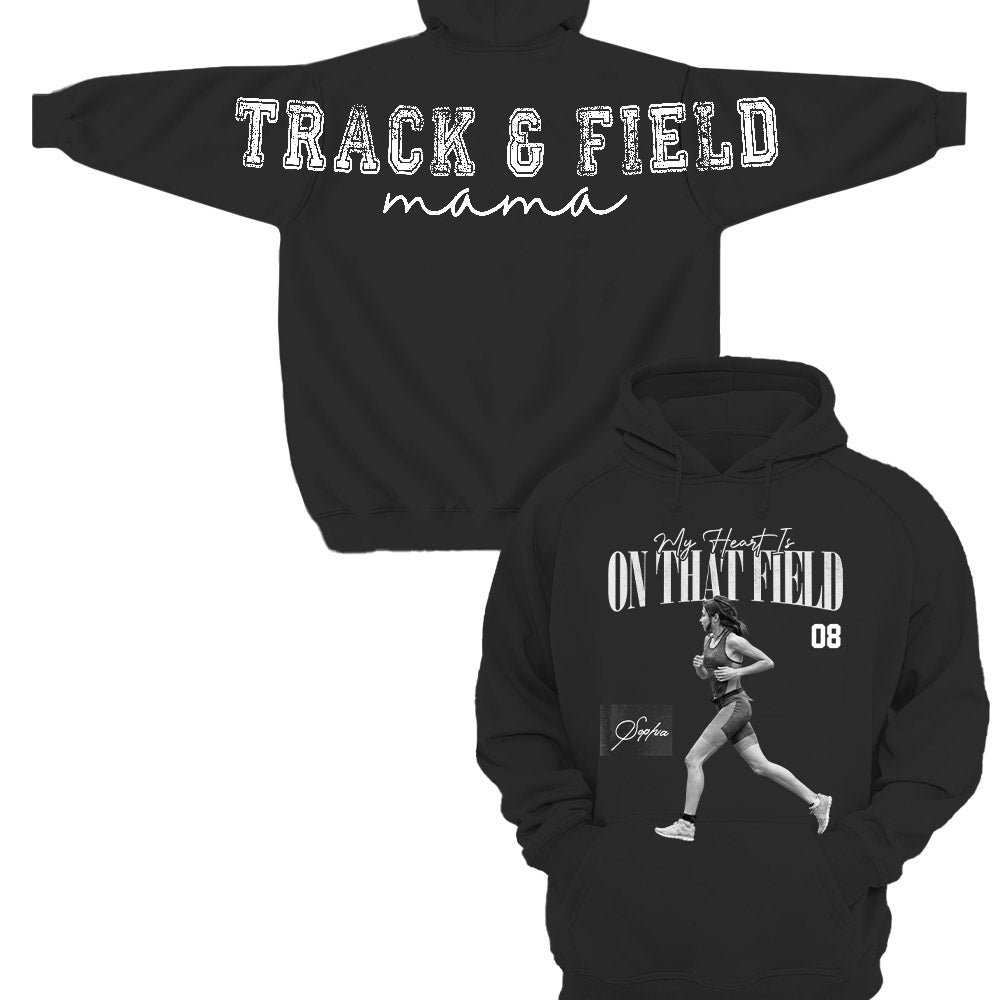 Personalized I'll Always Be Your Biggest Fan Shirt, Custom Player Photo & Number Shirt, Track and Field Mom Gift T1807 Nh00
