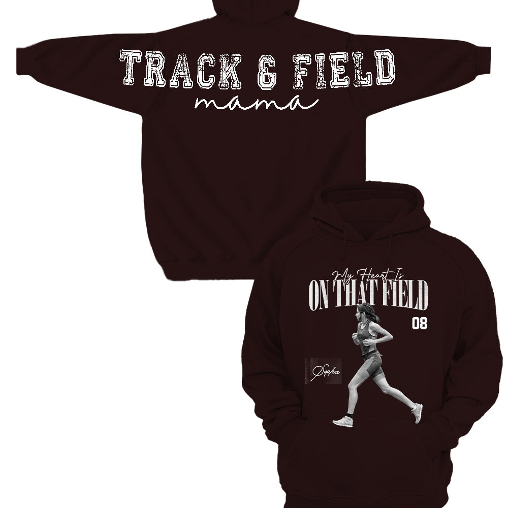 Personalized I'll Always Be Your Biggest Fan Shirt, Custom Player Photo & Number Shirt, Track and Field Mom Gift T1807 Nh00
