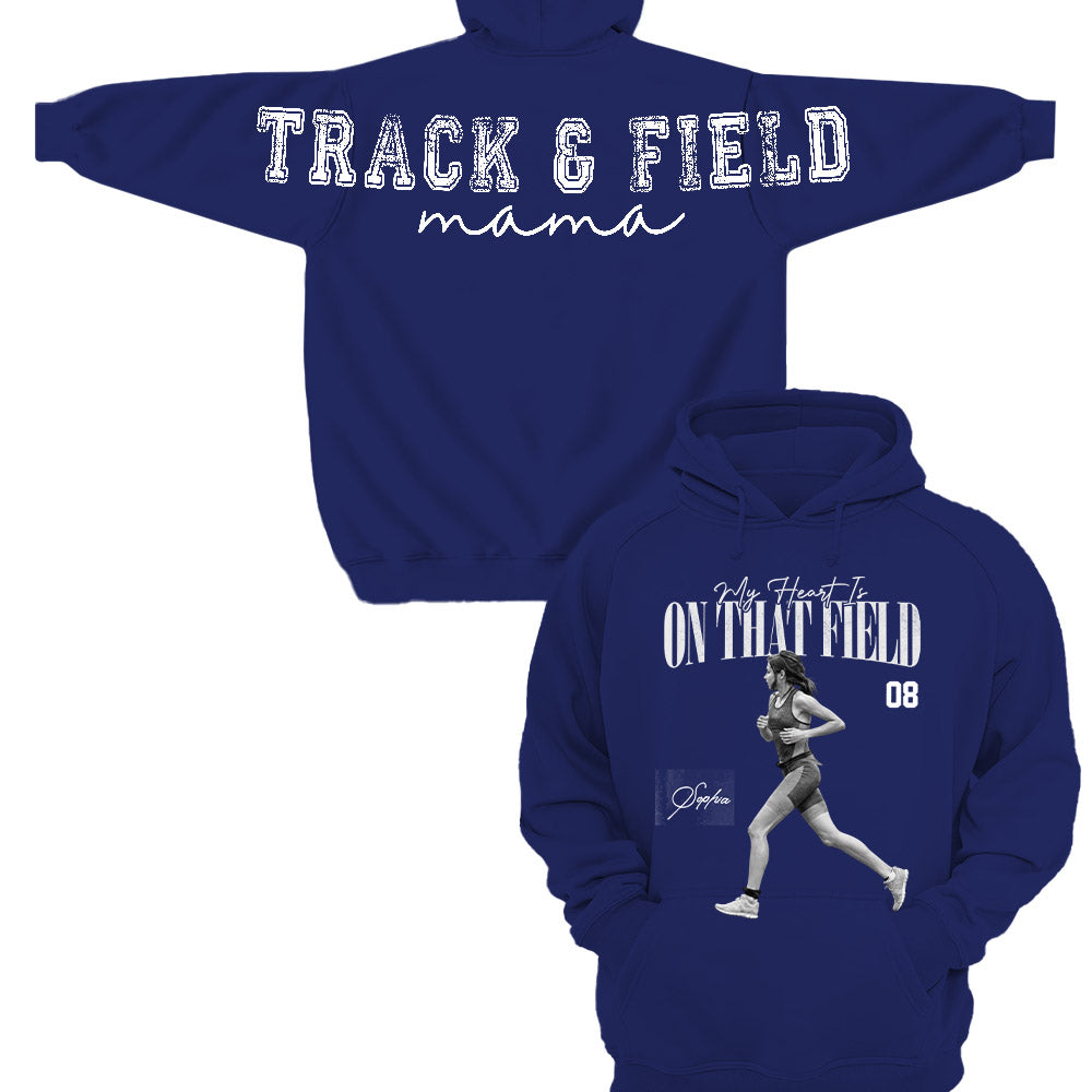 Personalized I'll Always Be Your Biggest Fan Shirt, Custom Player Photo & Number Shirt, Track and Field Mom Gift T1807 Nh00