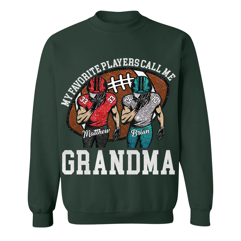 My Favorite Player Call Me Mom Grandma Personalized Football Mom Grandma Shirt Gift For Sport Family T1807 TH23