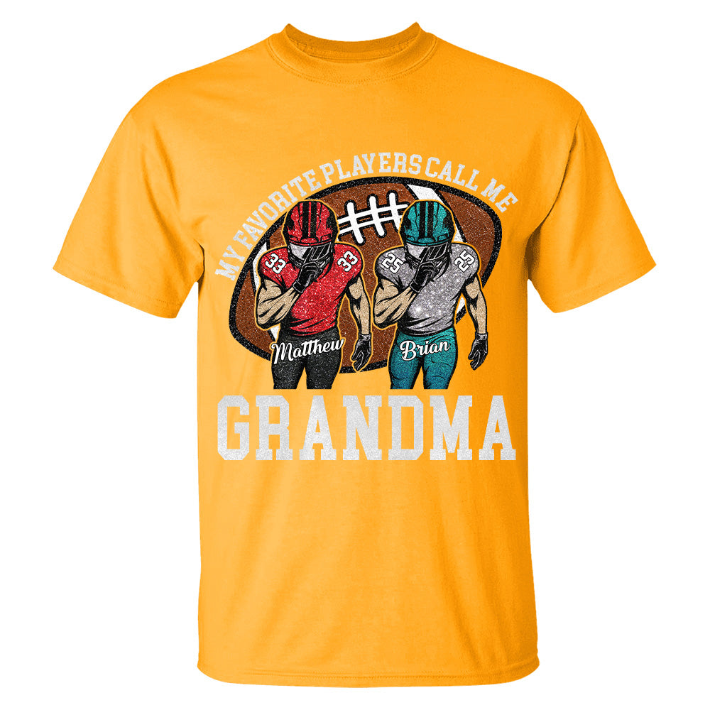 My Favorite Player Call Me Mom Grandma Personalized Football Mom Grandma Shirt Gift For Sport Family T1807 TH23