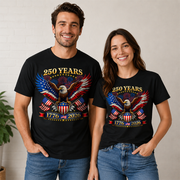 America 250 Years T-Shirt, 1776-2026 USA 250th Anniversary Independence Day Tee Hv01