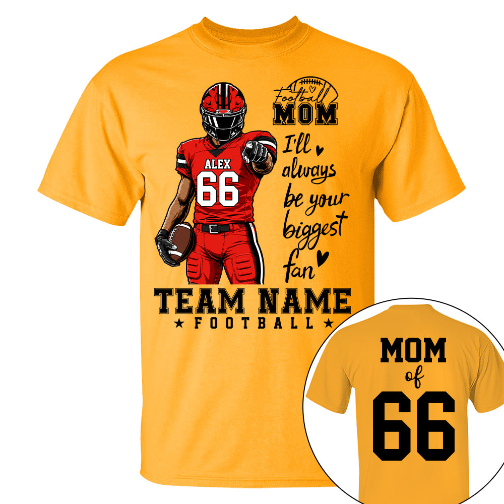 Personalized American Football Mom Shirt - Football GameDay Custom Shirt For Mom, Dad, Family Nh00