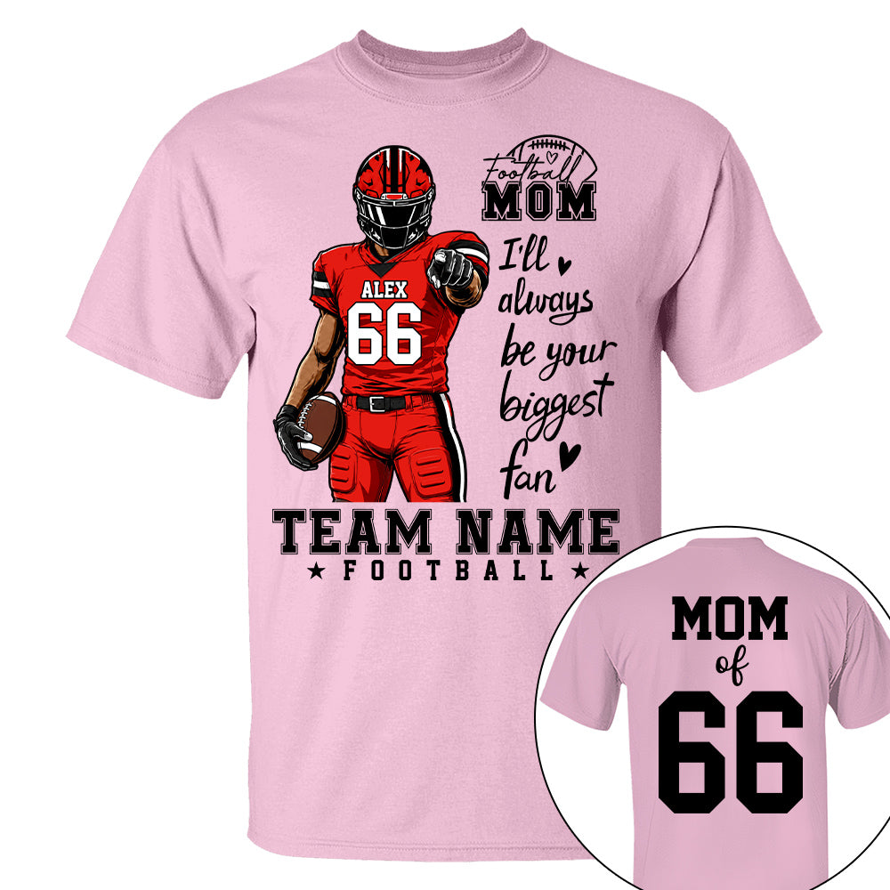 Personalized American Football Mom Shirt - Football GameDay Custom Shirt For Mom, Dad, Family Nh00