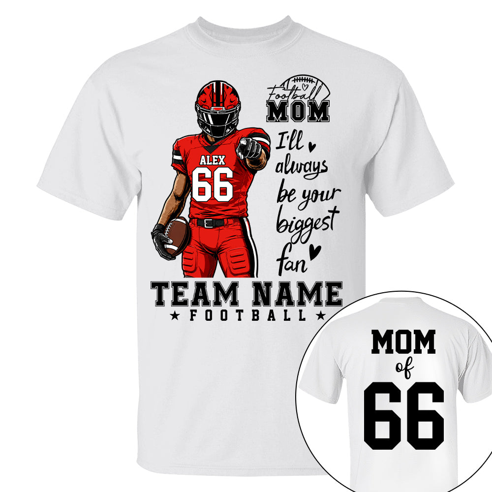 Personalized American Football Mom Shirt - Football GameDay Custom Shirt For Mom, Dad, Family Nh00