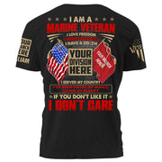 I Am A Veteran I Love Freedom I Wore Dogtags I Have A DD 214 Personalized Shirt For Veteran K1702