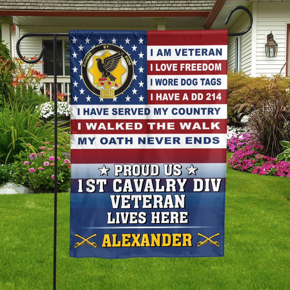 I Am A Veteran I Love Freedom I Wore Dog Tags I Have A DD-214 Proud Vietnam Veteran Decorative Outdoor Garden Flag K1702