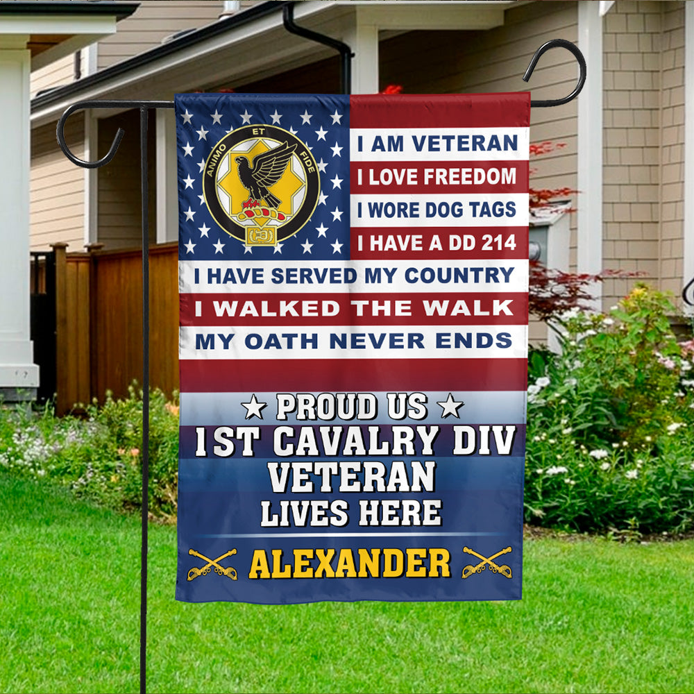 I Am A Veteran I Love Freedom I Wore Dog Tags I Have A DD-214 Proud Vietnam Veteran Decorative Outdoor Garden Flag K1702