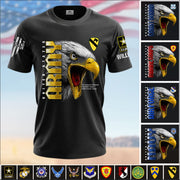 Personalized Military Unit Patch Shirt Custom Gift For Veteran Available All Military Branch Gift For Veteran Dad, Grandpa K1702 MT2