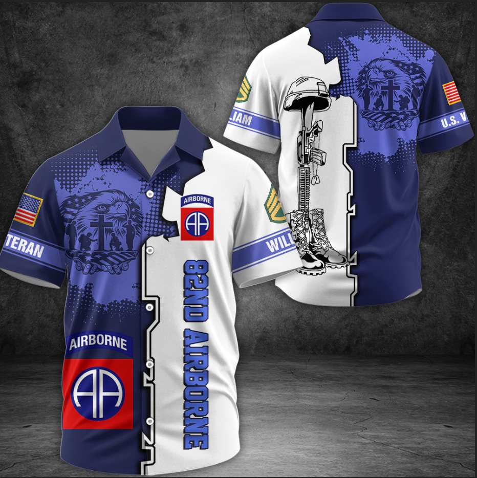 Personalized Veteran All Over Print Shirt Custom Military Patches Available All Military Branches Gift For Veteran K1702 MT2