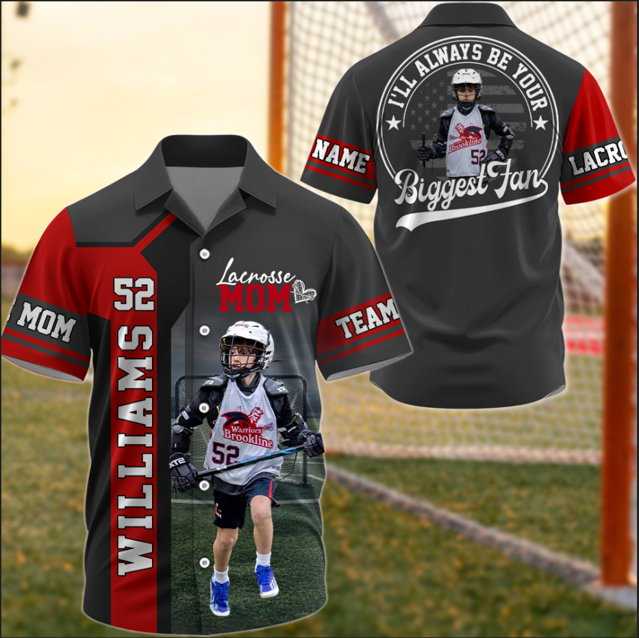 Lacrosse Mom - Custom Gifts Personalized Shirt Baseball Family NA04 T24