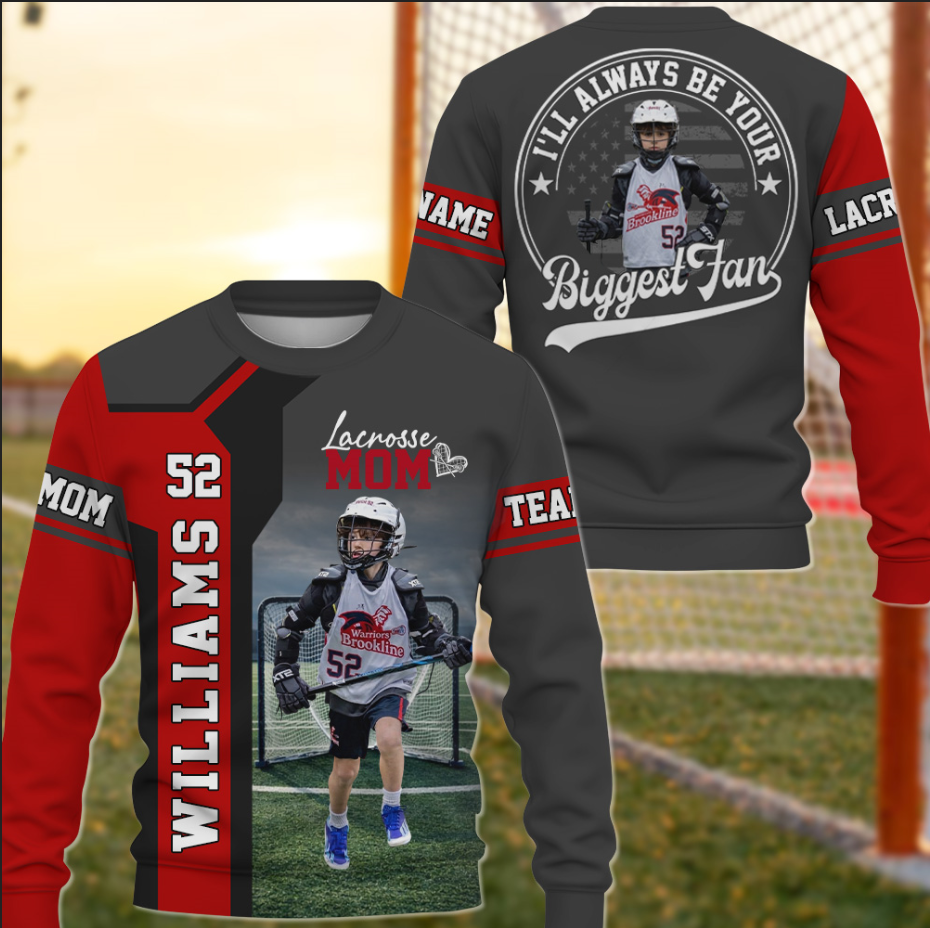 Lacrosse Mom - Custom Gifts Personalized Shirt Baseball Family NA04 T24