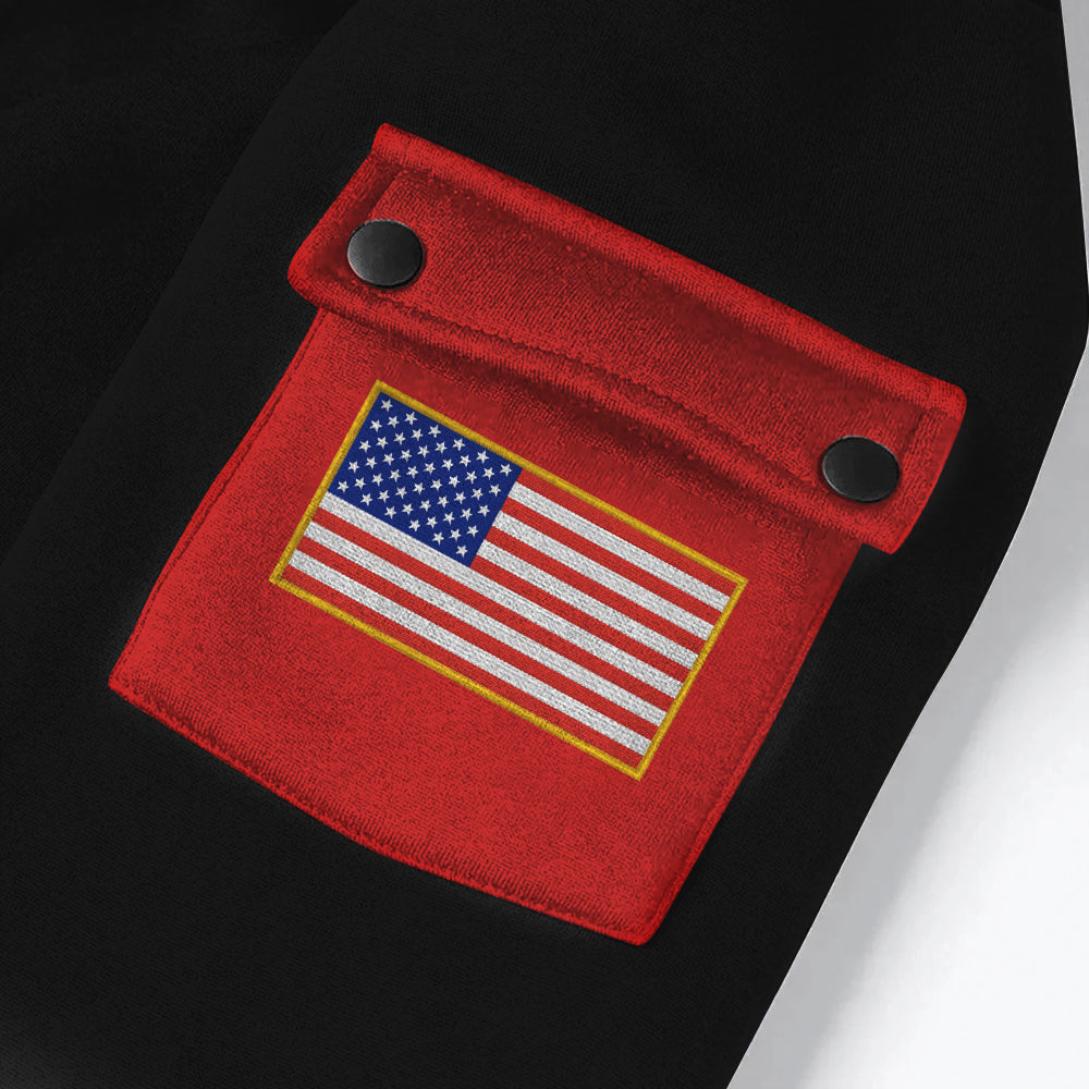 Personalized Hoodie Half Zipper For Veteran Available All Military Branch Gift For Veteran Dad, Grandpa K1702