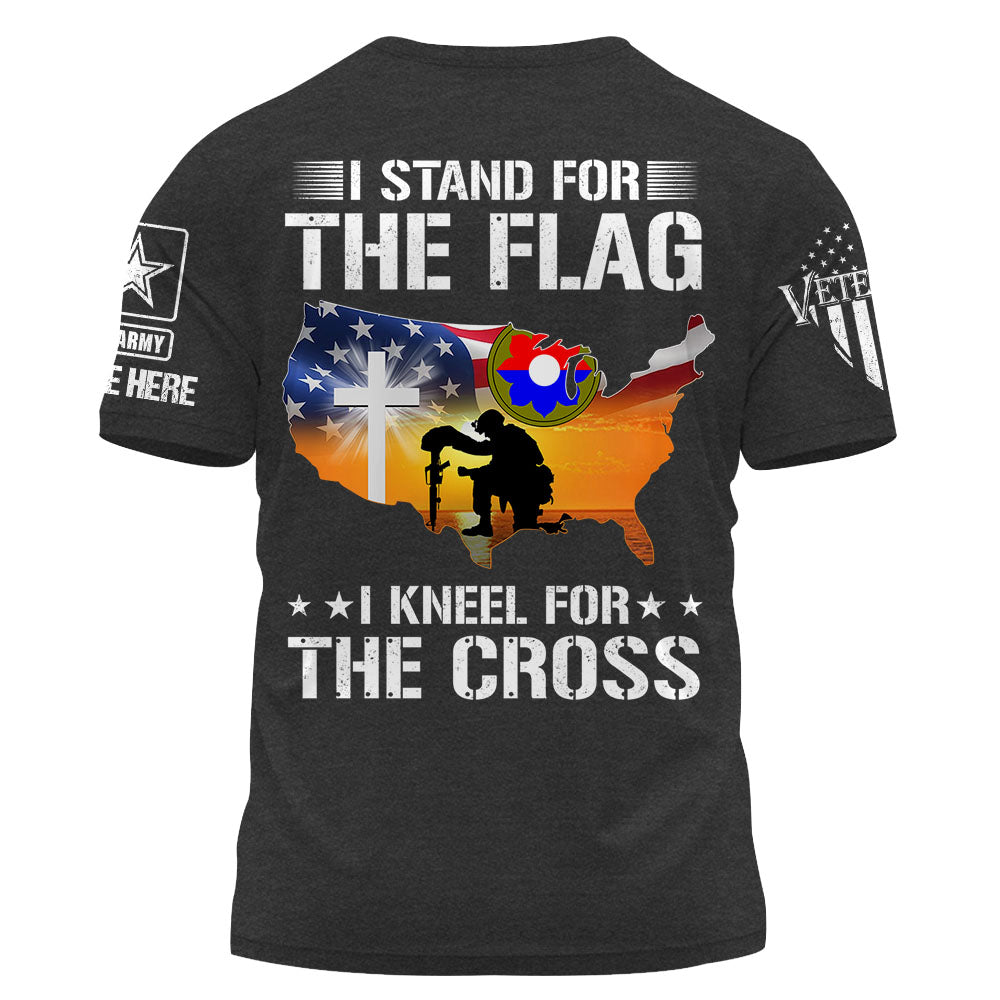 Personalized Shirt I Stand For The Flag I Kneel For The Cross Gift For Veterans K1702