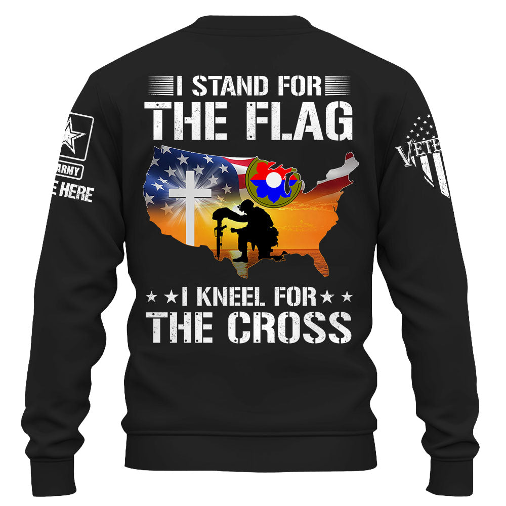 Personalized Shirt I Stand For The Flag I Kneel For The Cross Gift For Veterans K1702