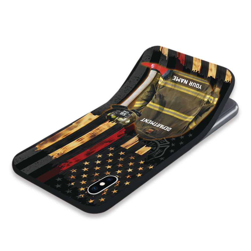Custom Clothes And Helmet Firefighter Phone Case Gift For Firefighter K1702