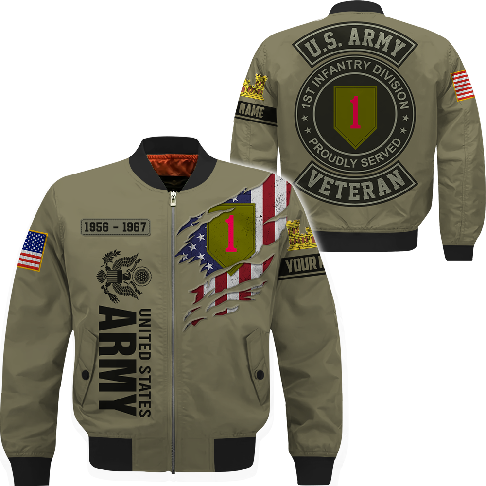 Custom Jackets US Military Veteran Available All Military Branch Gift For Veteran Soldier All Over Print Shirt K1702