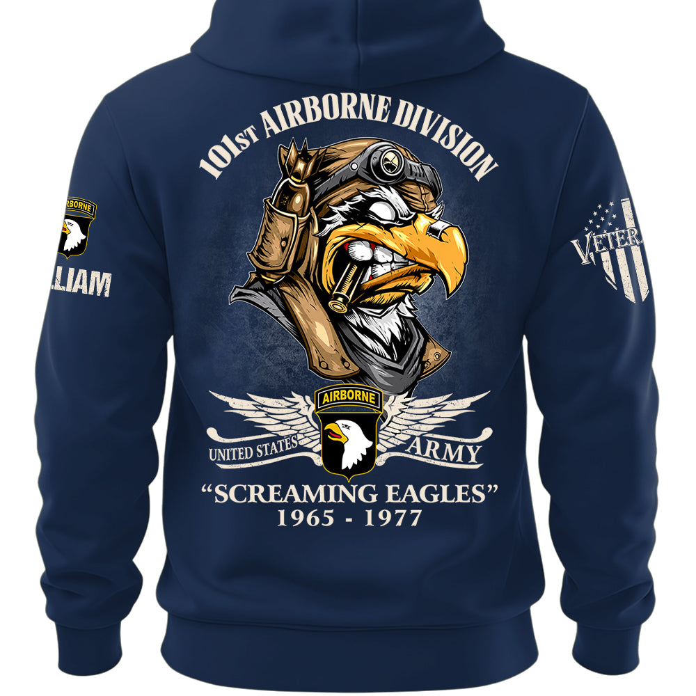 Custom Veteran Shirts America Eagle Personalized All Military Branches Division Badges Veteran K1702 MT2