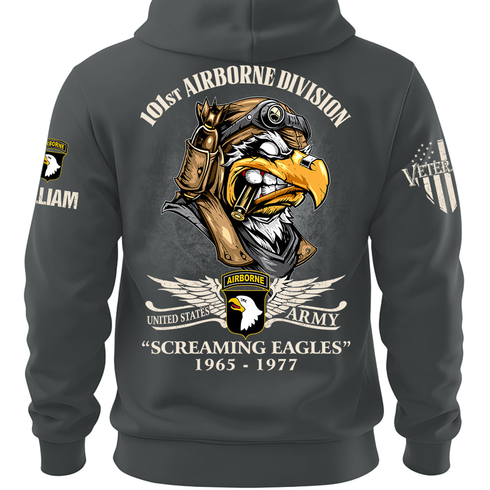 Custom Veteran Shirts America Eagle Personalized All Military Branches Division Badges Veteran K1702 MT2