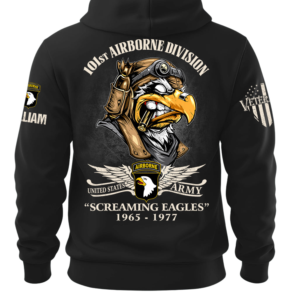Custom Veteran Shirts America Eagle Personalized All Military Branches Division Badges Veteran K1702 MT2