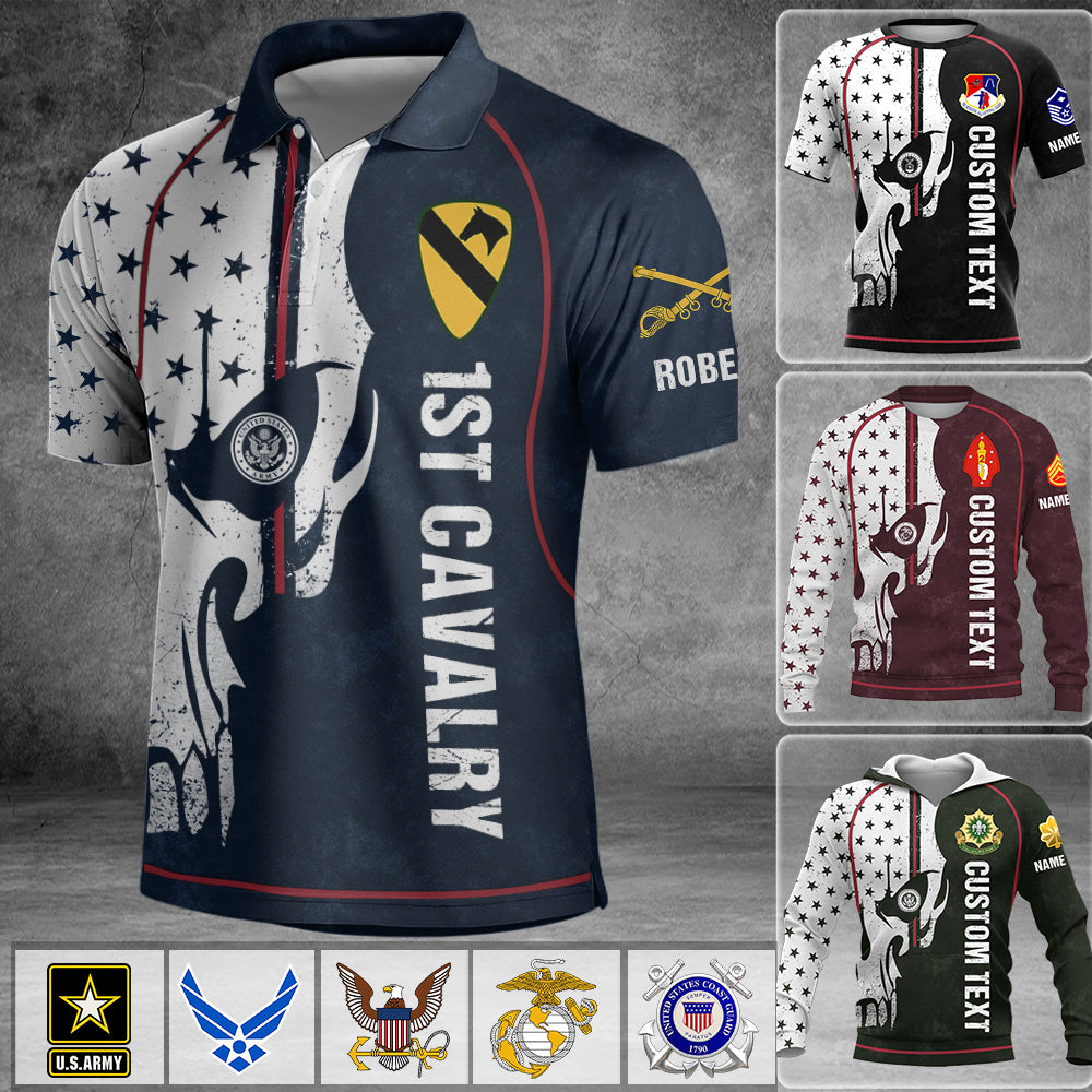 Personalized All Over Print Shirt Flag  America US Veteran Custom Gift For Veterans K1702 Trhn