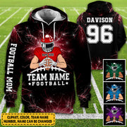 Personalized American Football Team Bleach Shirt, American Football Son Shirt, Custom Son Name And Number American Football All Over Print Shirt K1702