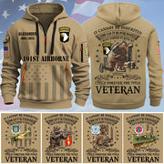 Personalized Hoodie Half Zipper Shirt It Cannot Be Inherited Nor Can It Purchased Custom Division Military Gift For Veteran K1702 Trhn