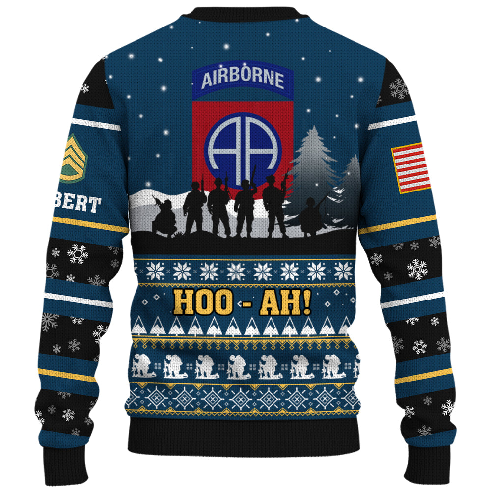 Custom Ugly Sweater Military Veteran Available All Military Branches Gift For Veteran Dad Grandpa K1702 Trhn