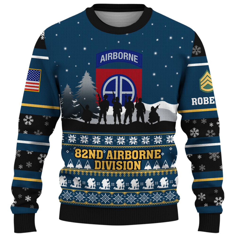 Custom Ugly Sweater Military Veteran Available All Military Branches Gift For Veteran Dad Grandpa K1702 Trhn