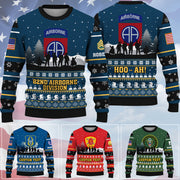 Custom Ugly Sweater Military Veteran Available All Military Branches Gift For Veteran Dad Grandpa K1702 Trhn