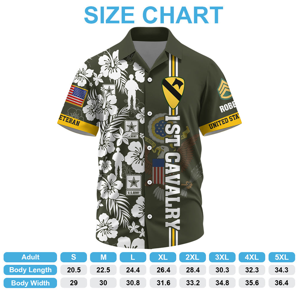 Custom Premium US Veterans Hawaiian Shirt Gifts For US Veterans, Gifts On Memorial Day, Father's Day, Armed Forces Day, Veterans Day K1702 Trhn