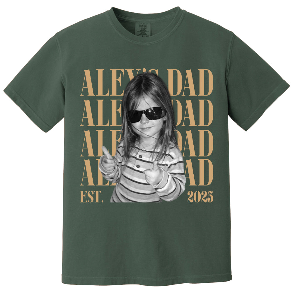 Classic Custom Dad Vintage Photo Shirt: Personalized Fathers Day Shirt With Kids Photo, Funny Dad Shirt, Best Dad Ever Shirt, New Dad Gift T24