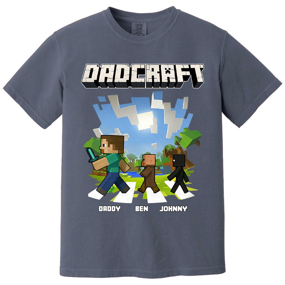 DadCraft, Personalized DadCraft Shirt For Dad With Kids Name, Gift For Father's Day MI209 TH23