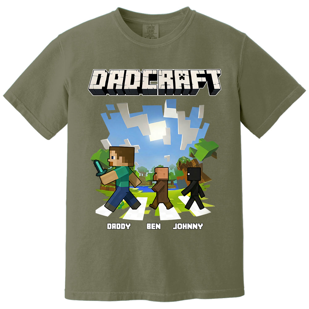 DadCraft, Personalized DadCraft Shirt For Dad With Kids Name, Gift For Father's Day MI209 TH23