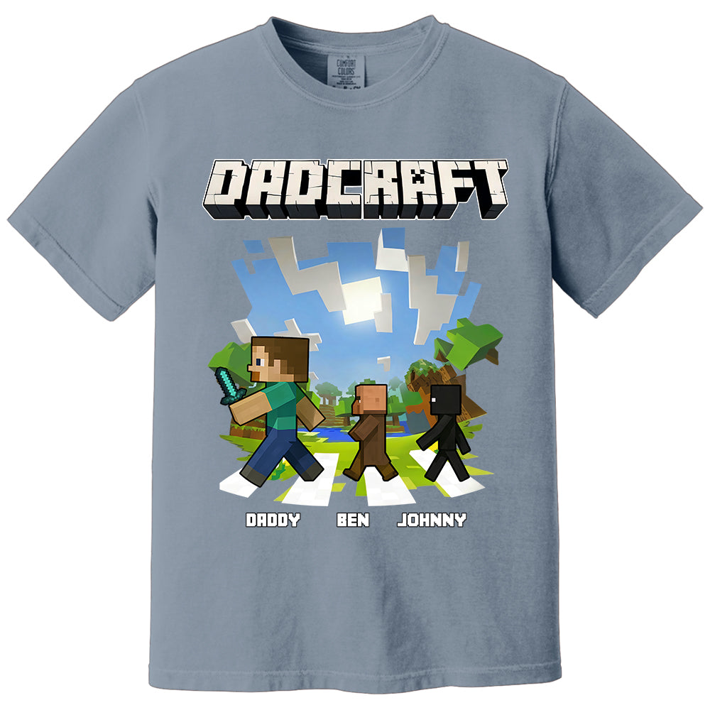 DadCraft, Personalized DadCraft Shirt For Dad With Kids Name, Gift For Father's Day MI209 TH23