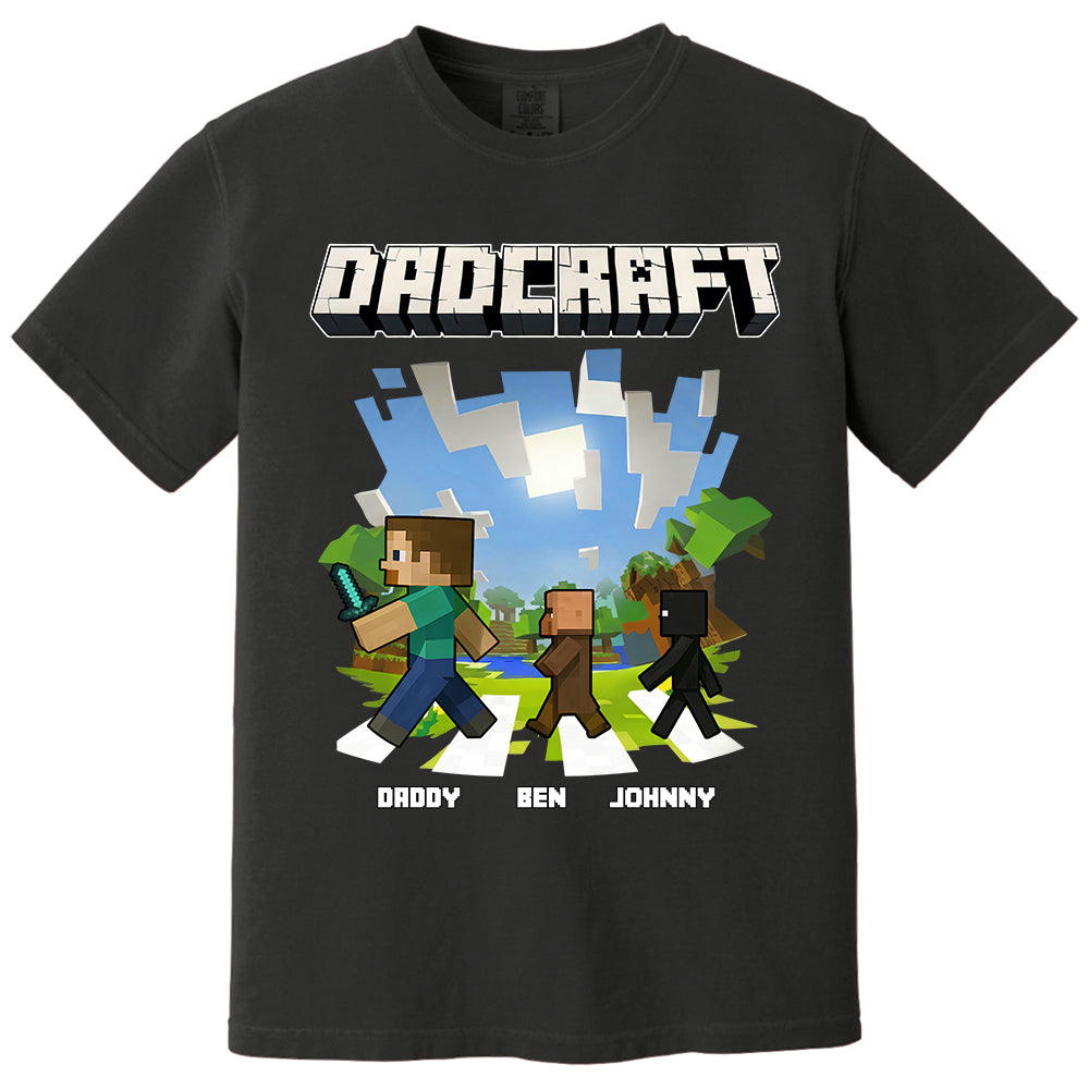 DadCraft, Personalized DadCraft Shirt For Dad With Kids Name, Gift For Father's Day MI209 TH23
