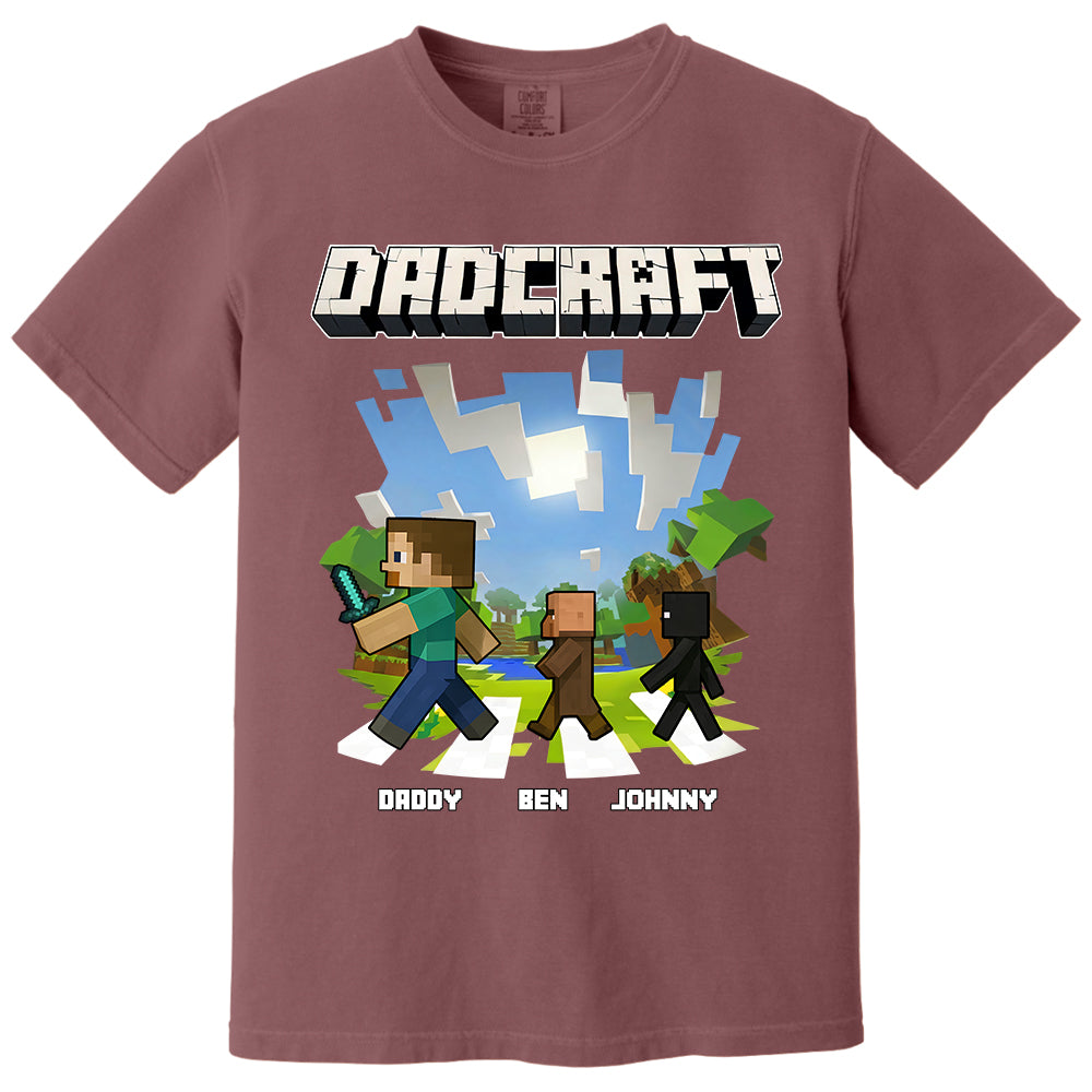 DadCraft, Personalized DadCraft Shirt For Dad With Kids Name, Gift For Father's Day MI209 TH23
