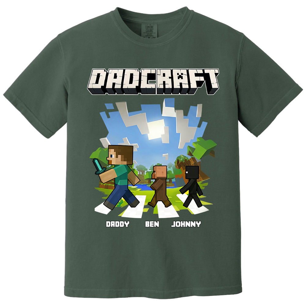 DadCraft, Personalized DadCraft Shirt For Dad With Kids Name, Gift For Father's Day MI209 TH23