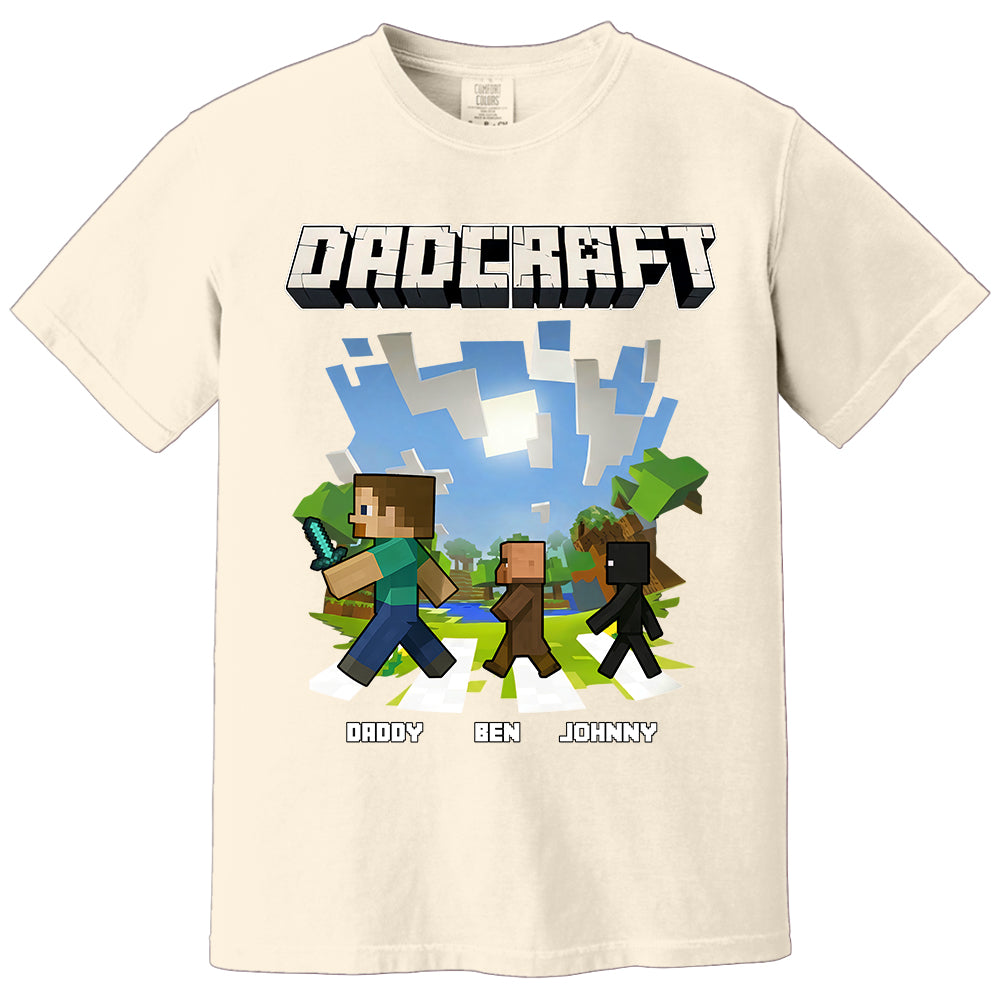 DadCraft, Personalized DadCraft Shirt For Dad With Kids Name, Gift For Father's Day MI209 TH23
